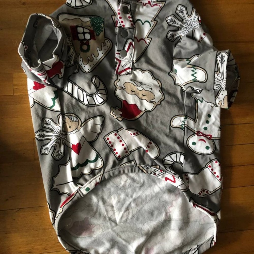 Reversible Dogs Rain Coat Jacket Waterproof + Pajamagram Cotton Dogs Shirt - Picture 8 of 16